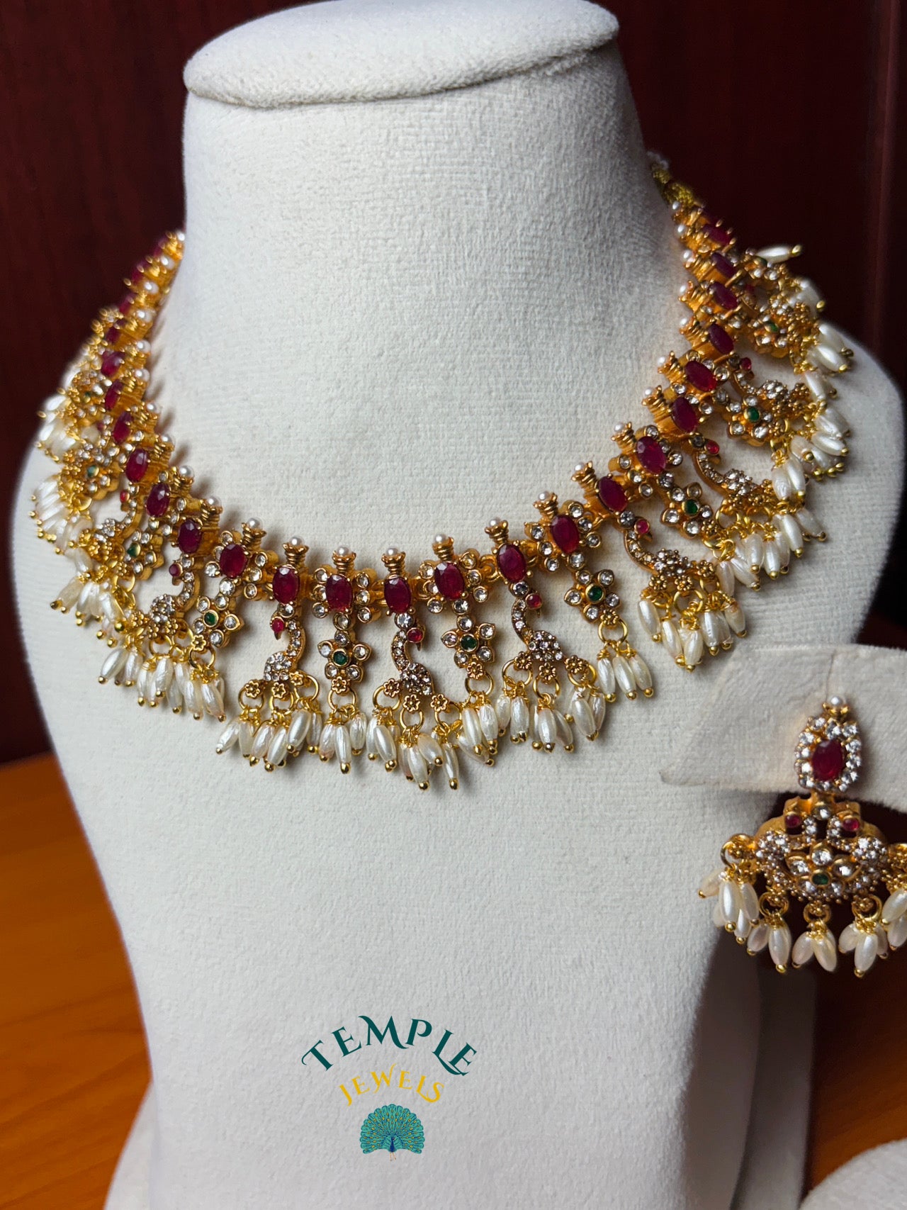 Premium Necklace American Diamond -AD0002