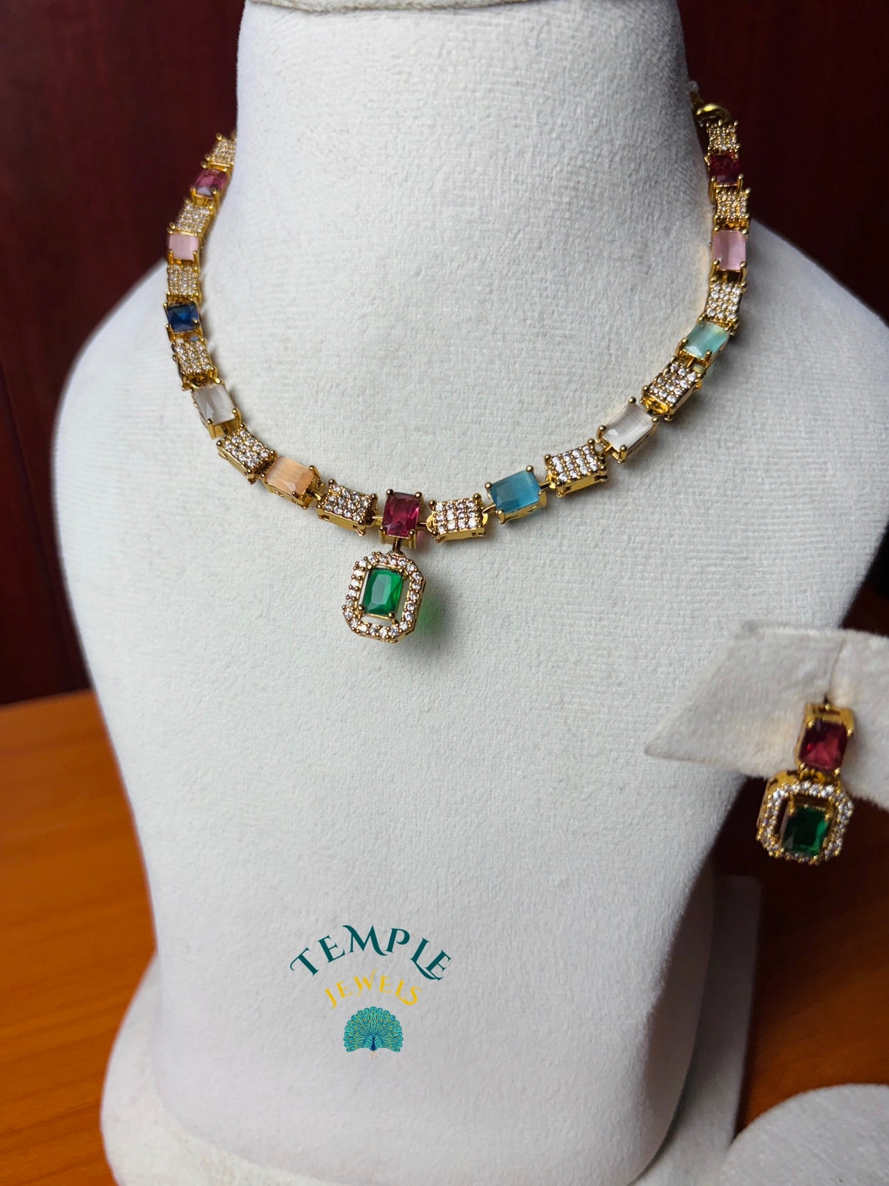 Premium Necklace American Diamond -AD0001