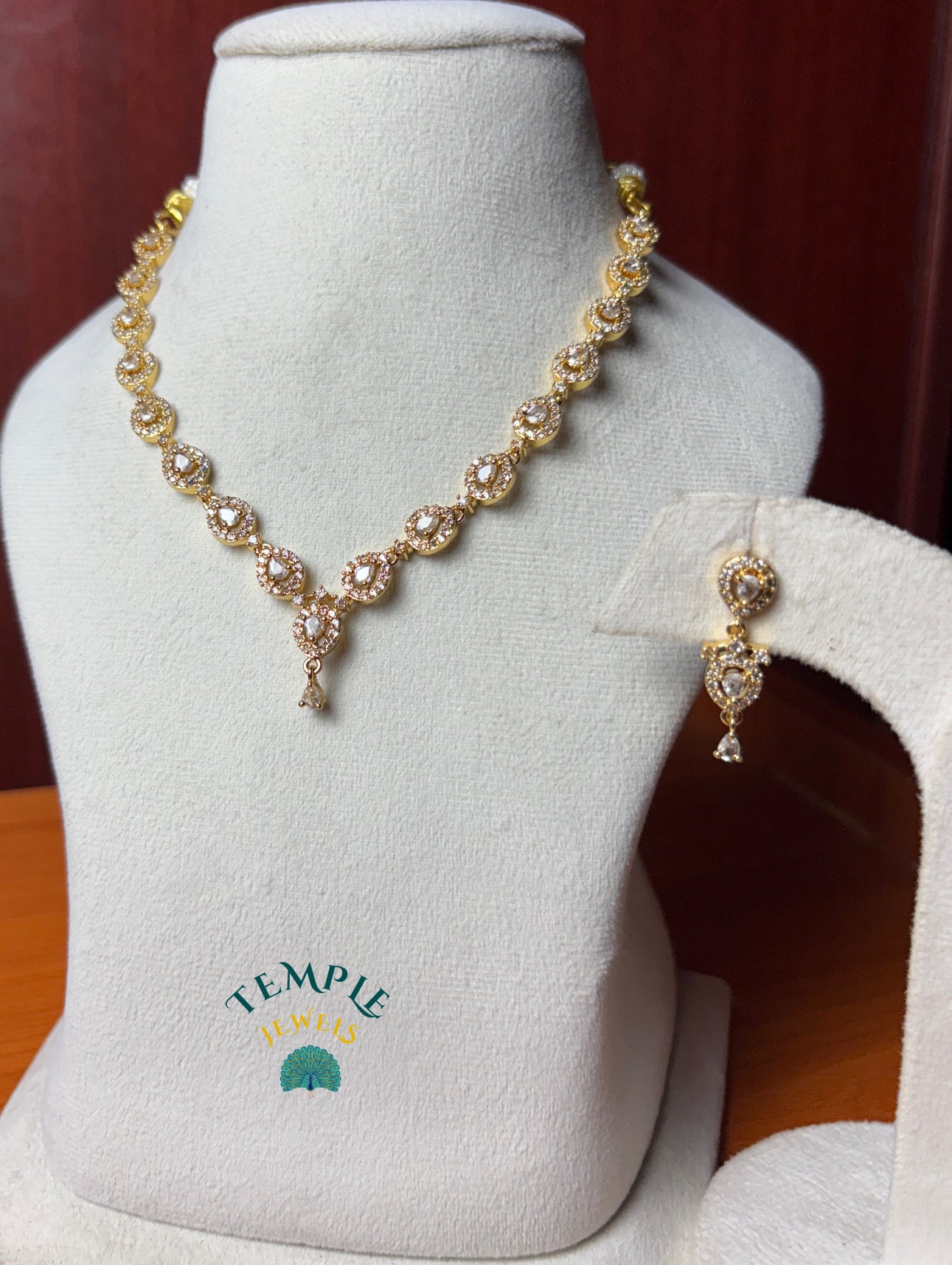 Premium Necklace American Diamond -AD0018