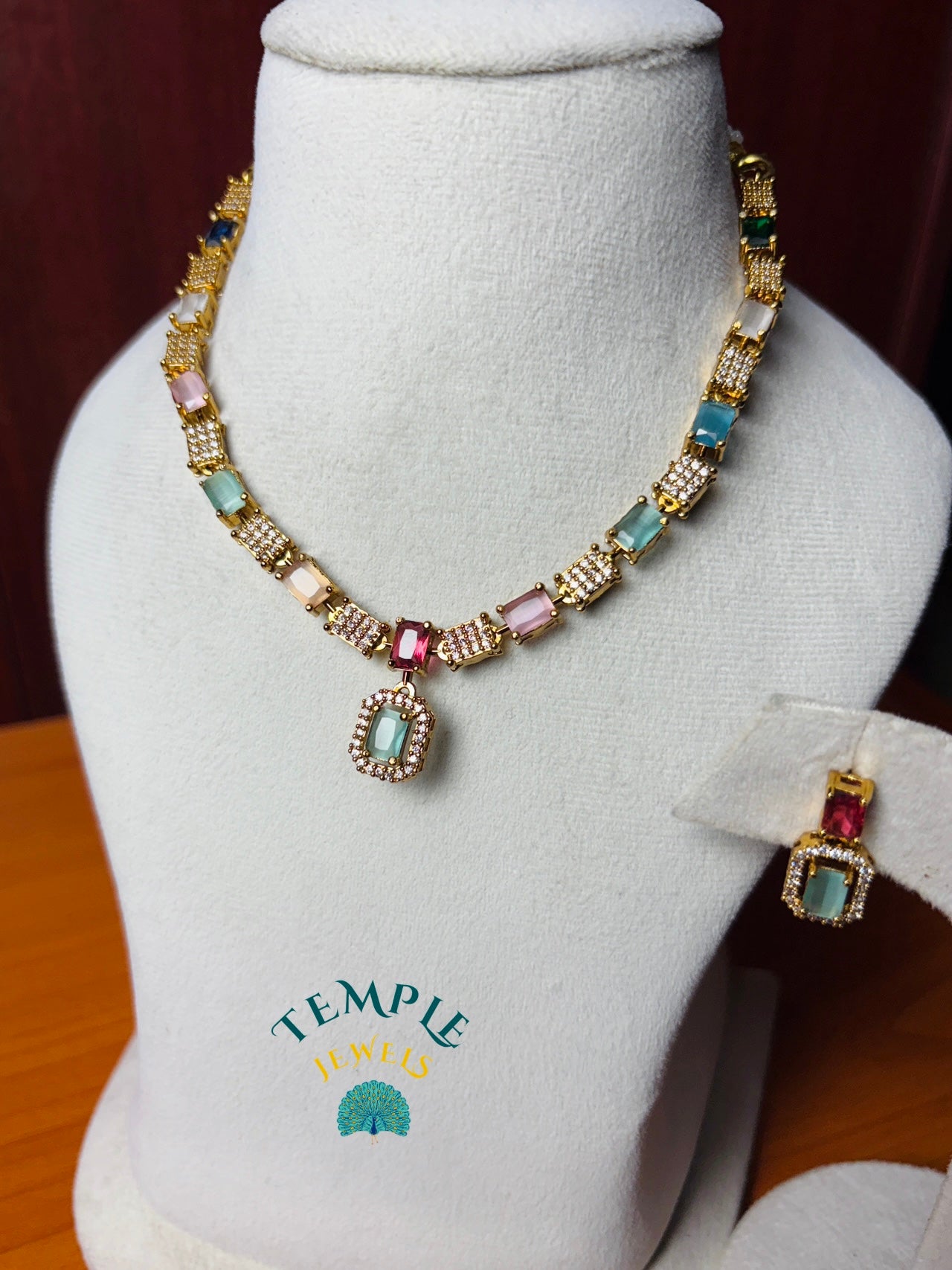 Premium Necklace American Diamond -AD0001