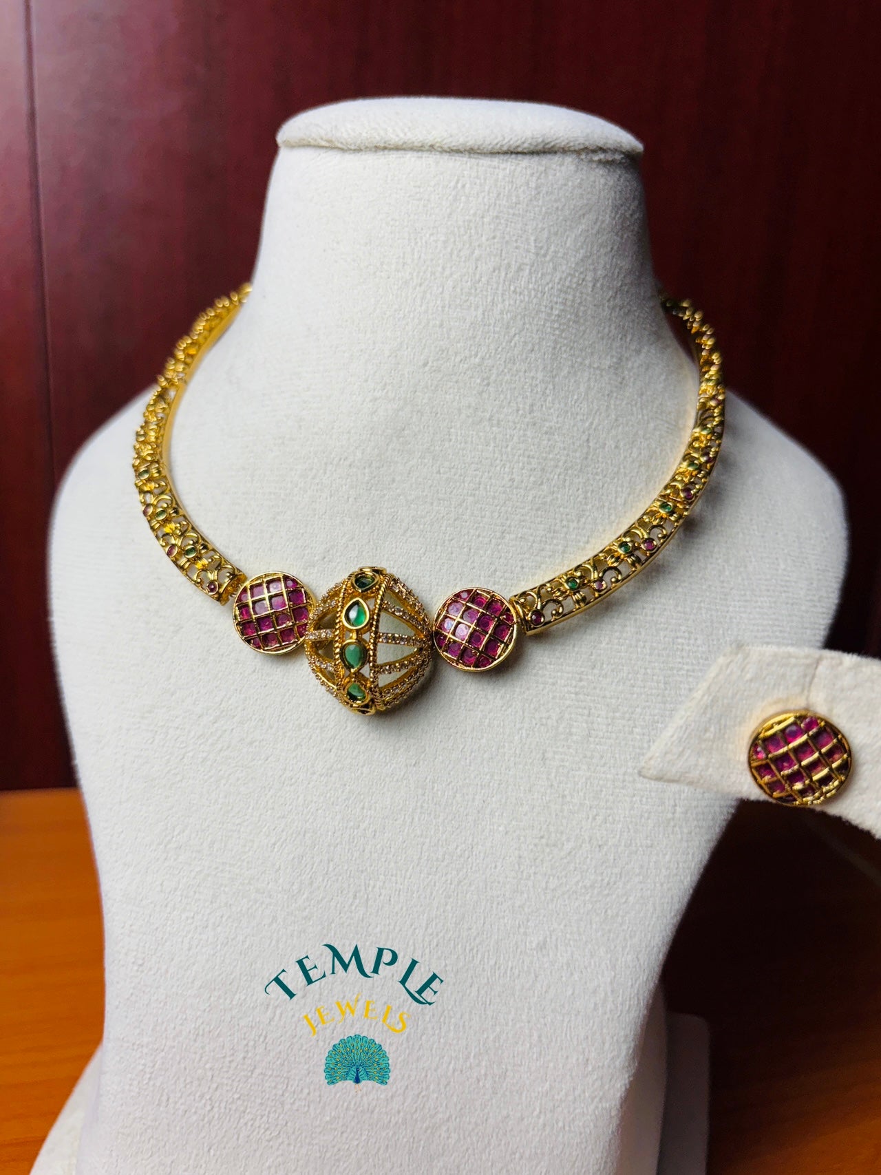 Premium Necklace American Diamond-AD0008