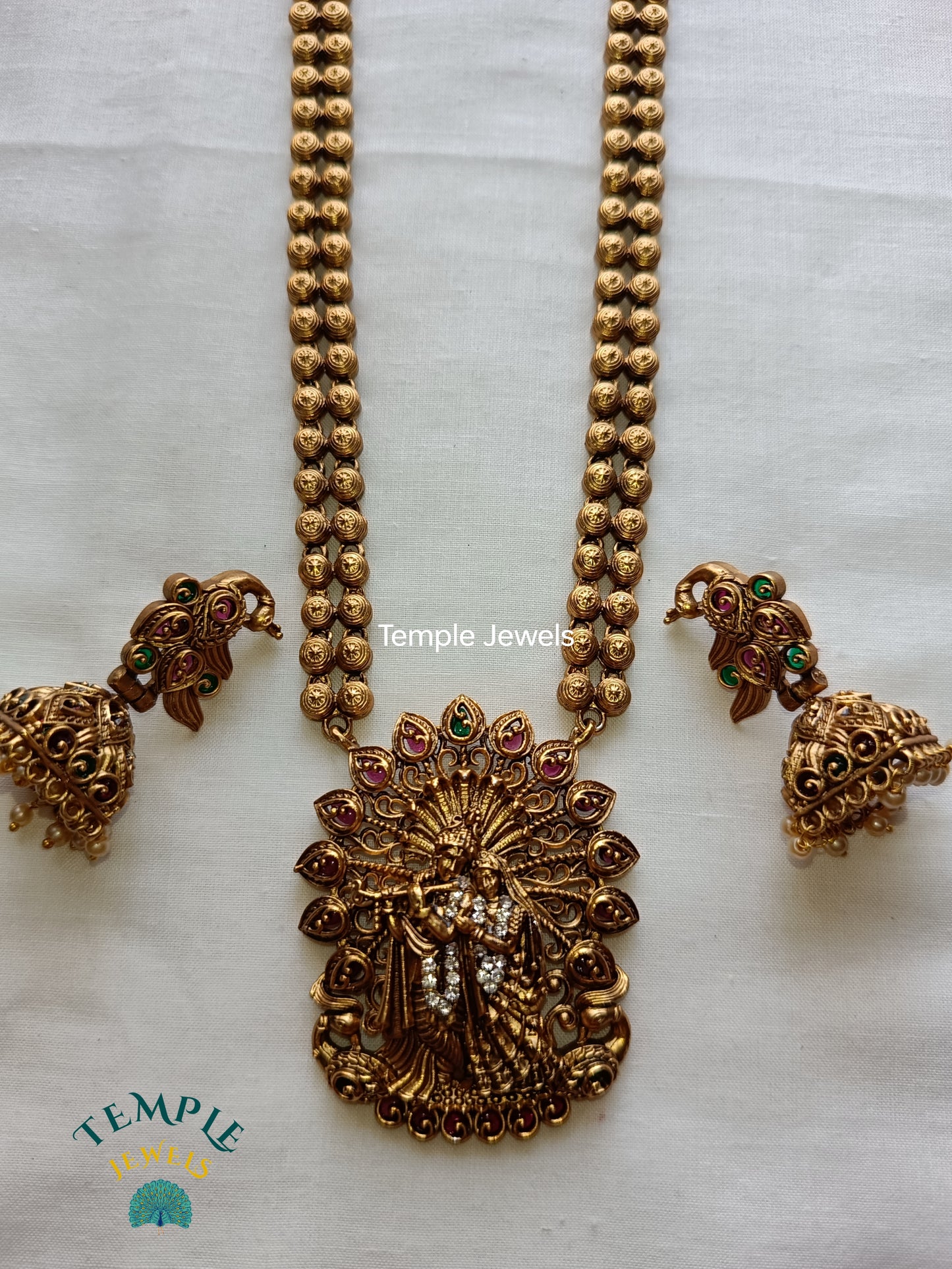 Krishna Radhe Pendant Maala - MAL2409001