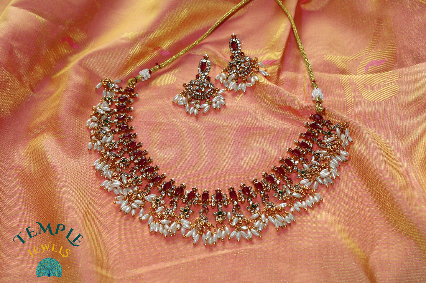 Premium Necklace American Diamond -AD0002