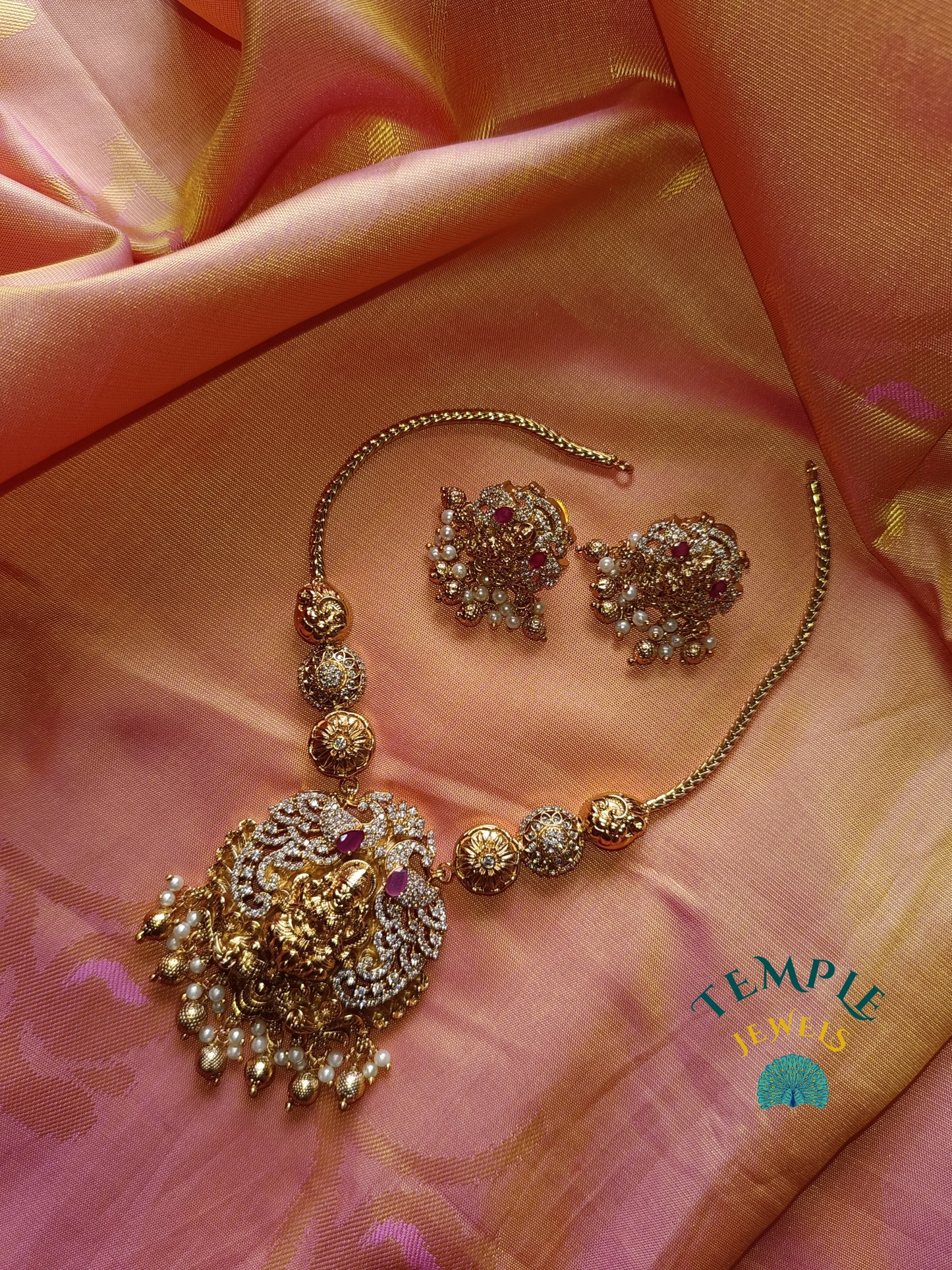 Premium Necklace American Diamond -AD0019