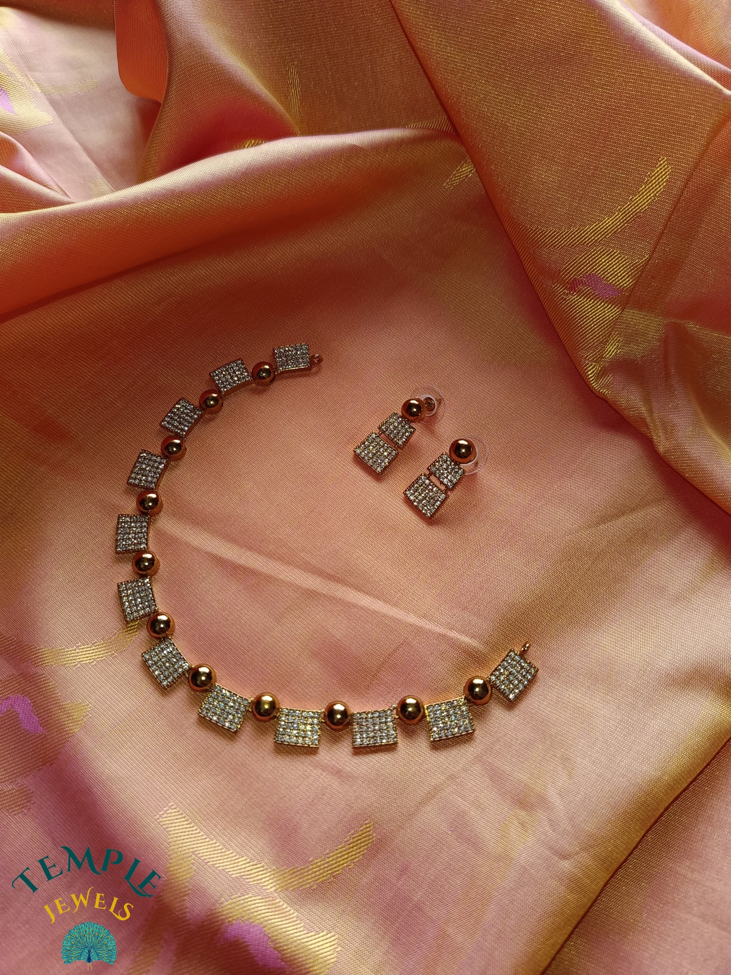Premium Necklace American Diamond -AD0017