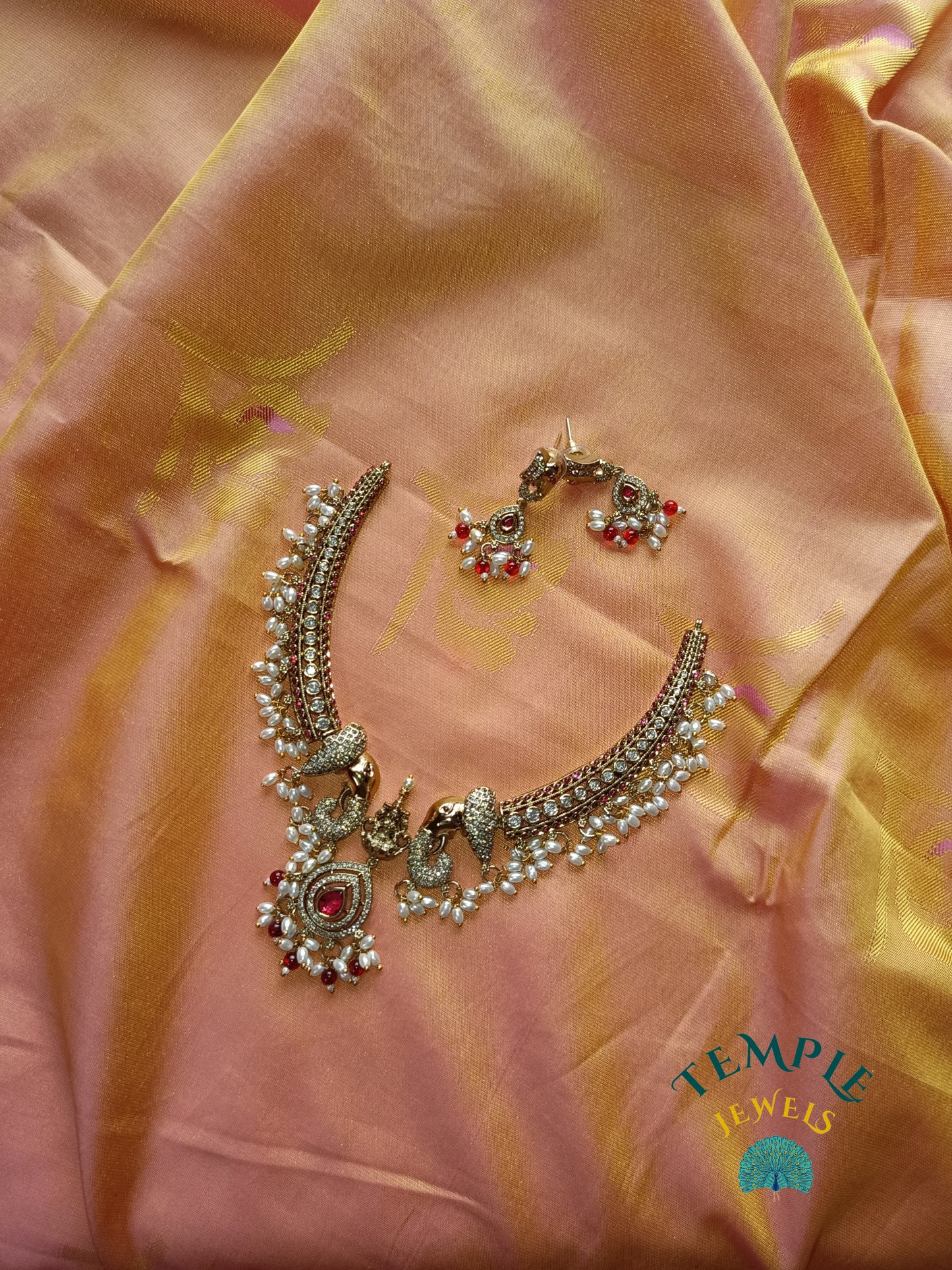 Premium Necklace American Diamond -AD0016