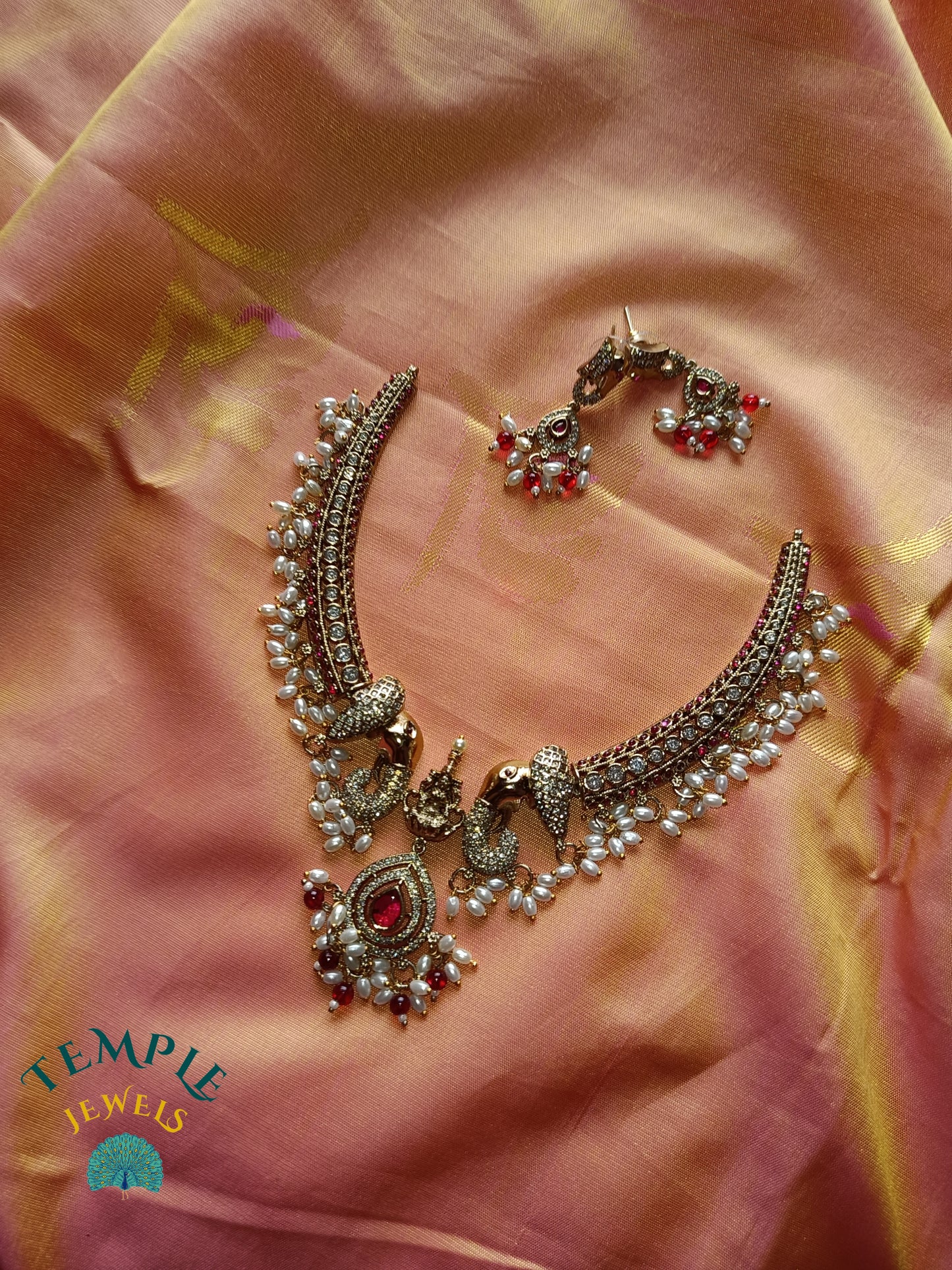 Premium Necklace American Diamond -AD0016