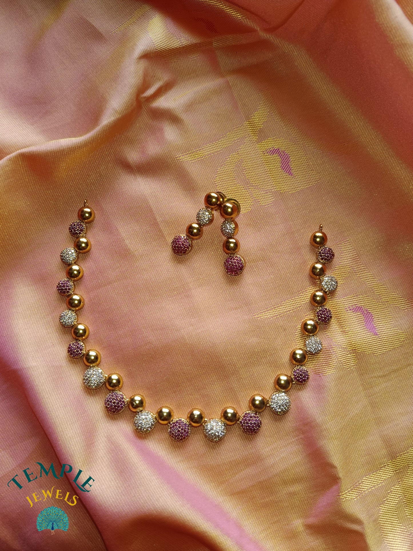 Premium Necklace American Diamond -AD0010