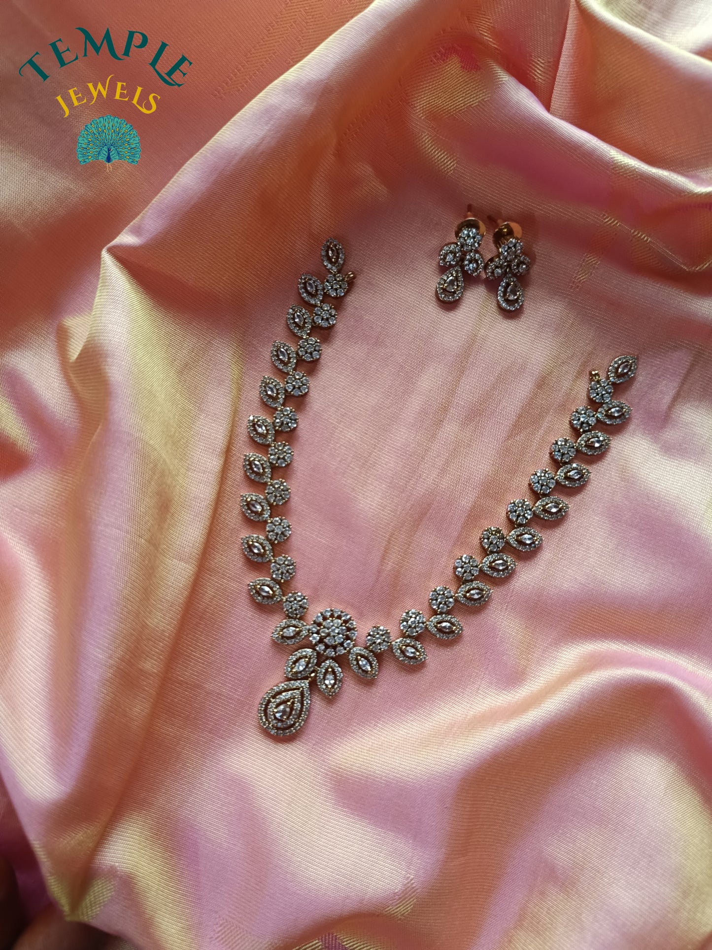 Premium Necklace American Diamond -AD0007