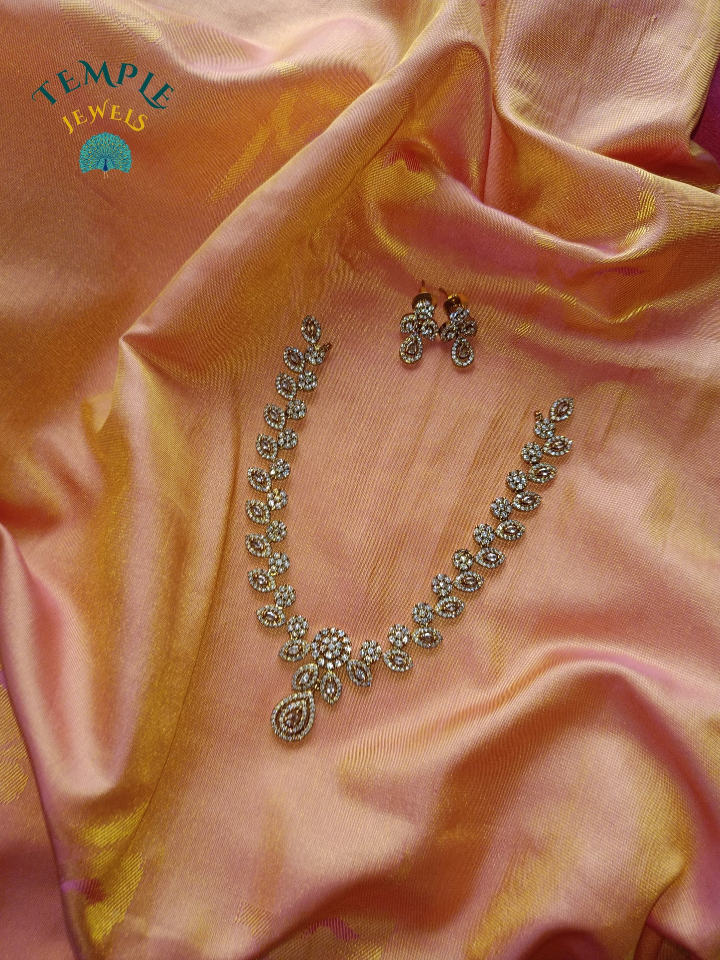 Premium Necklace American Diamond -AD0007