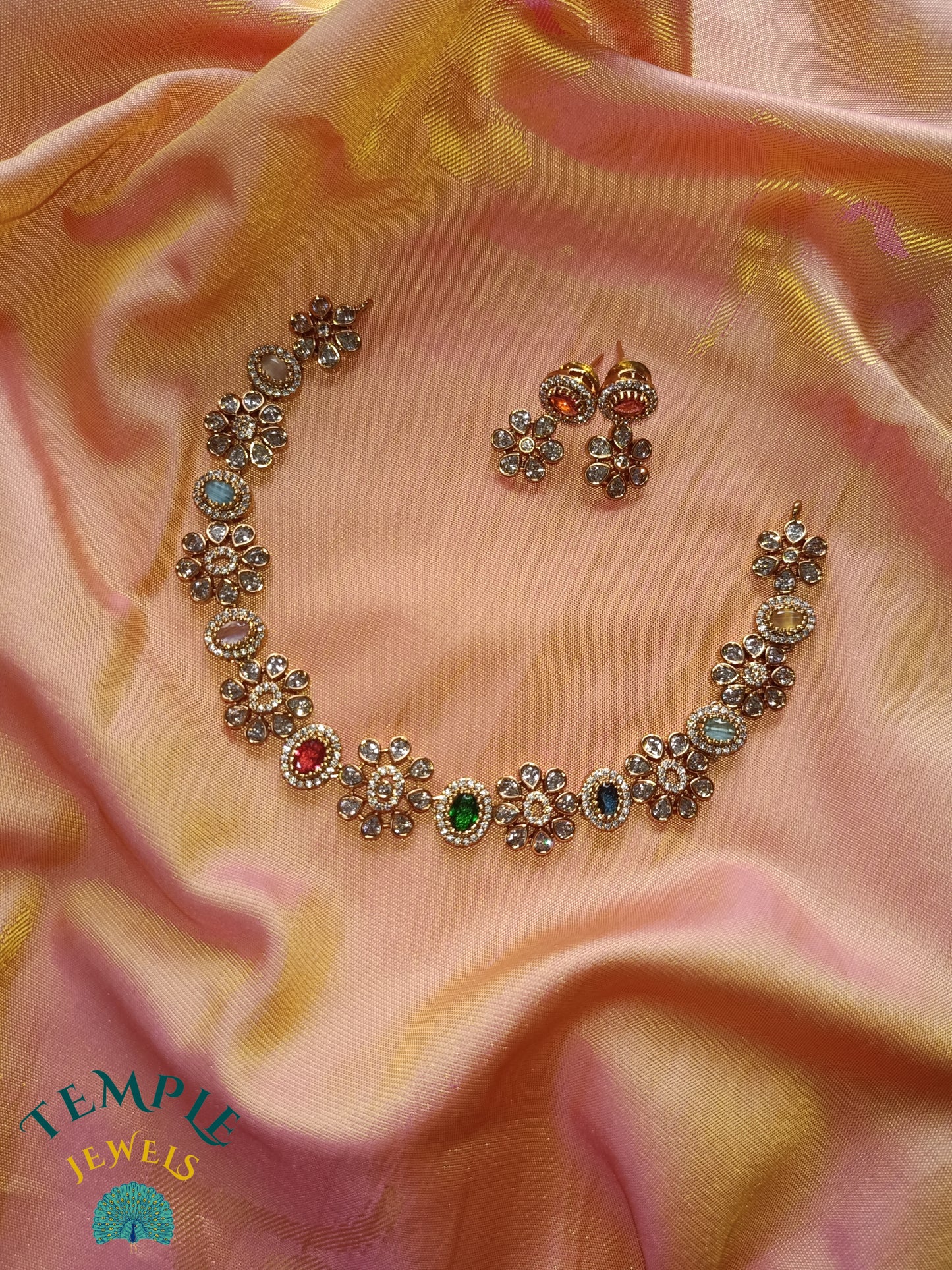 Premium Necklace American Diamond -AD0006