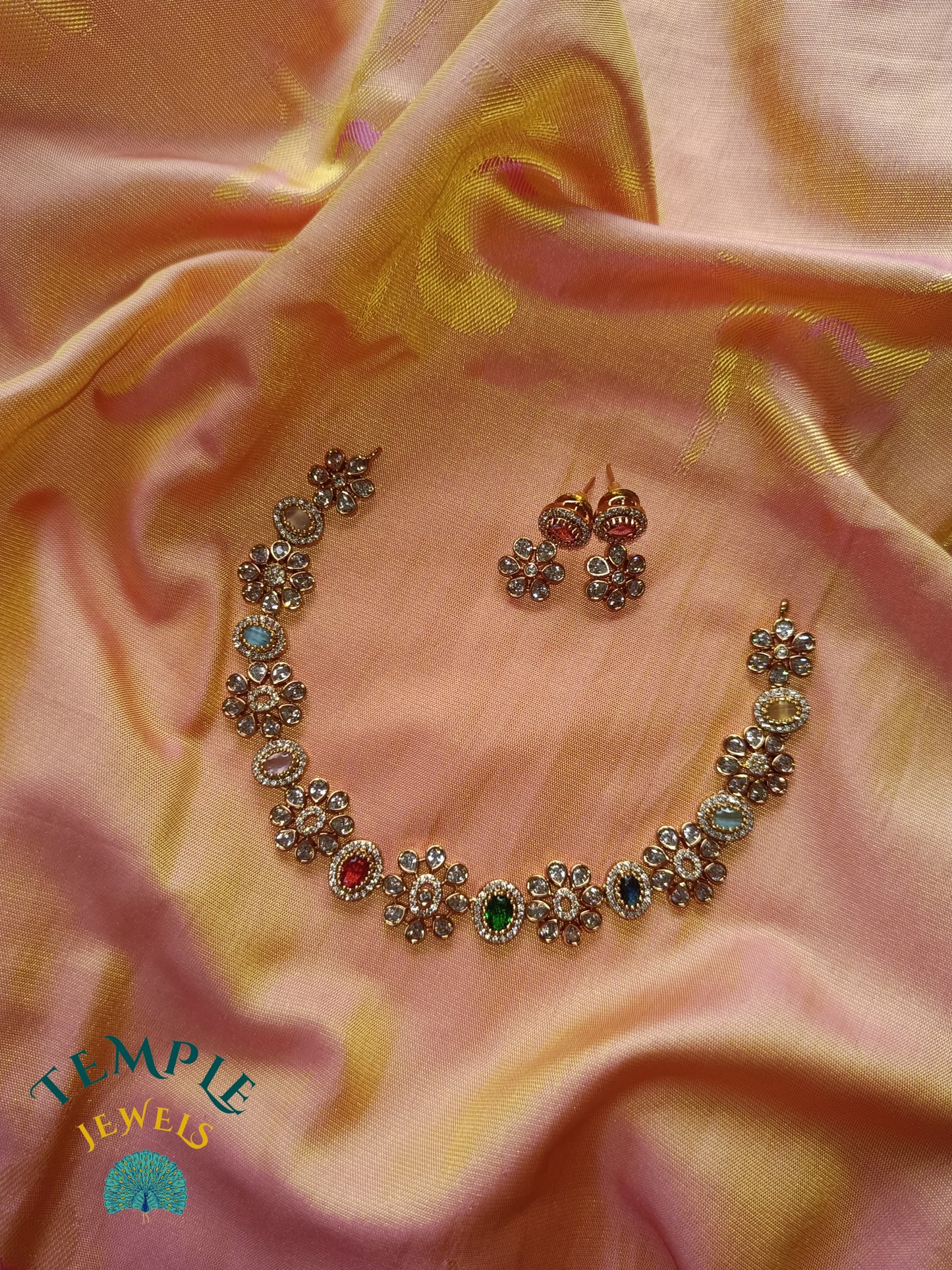 Premium Necklace American Diamond -AD0006