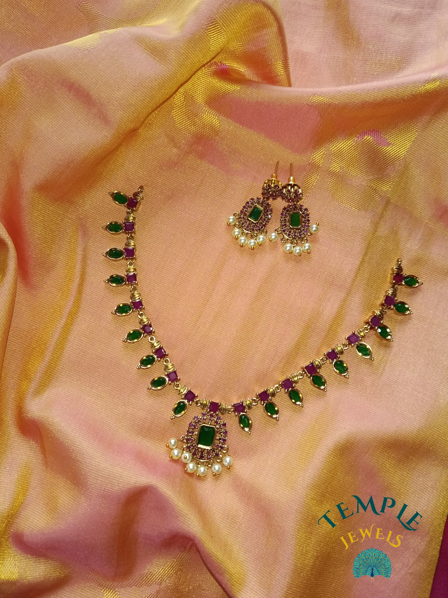 Premium Necklace American Diamond -AD0004