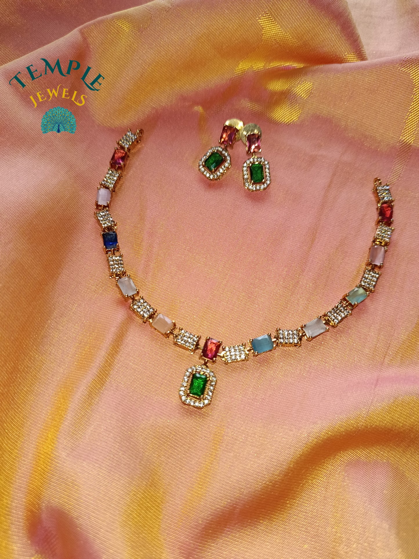 Premium Necklace American Diamond -AD0001
