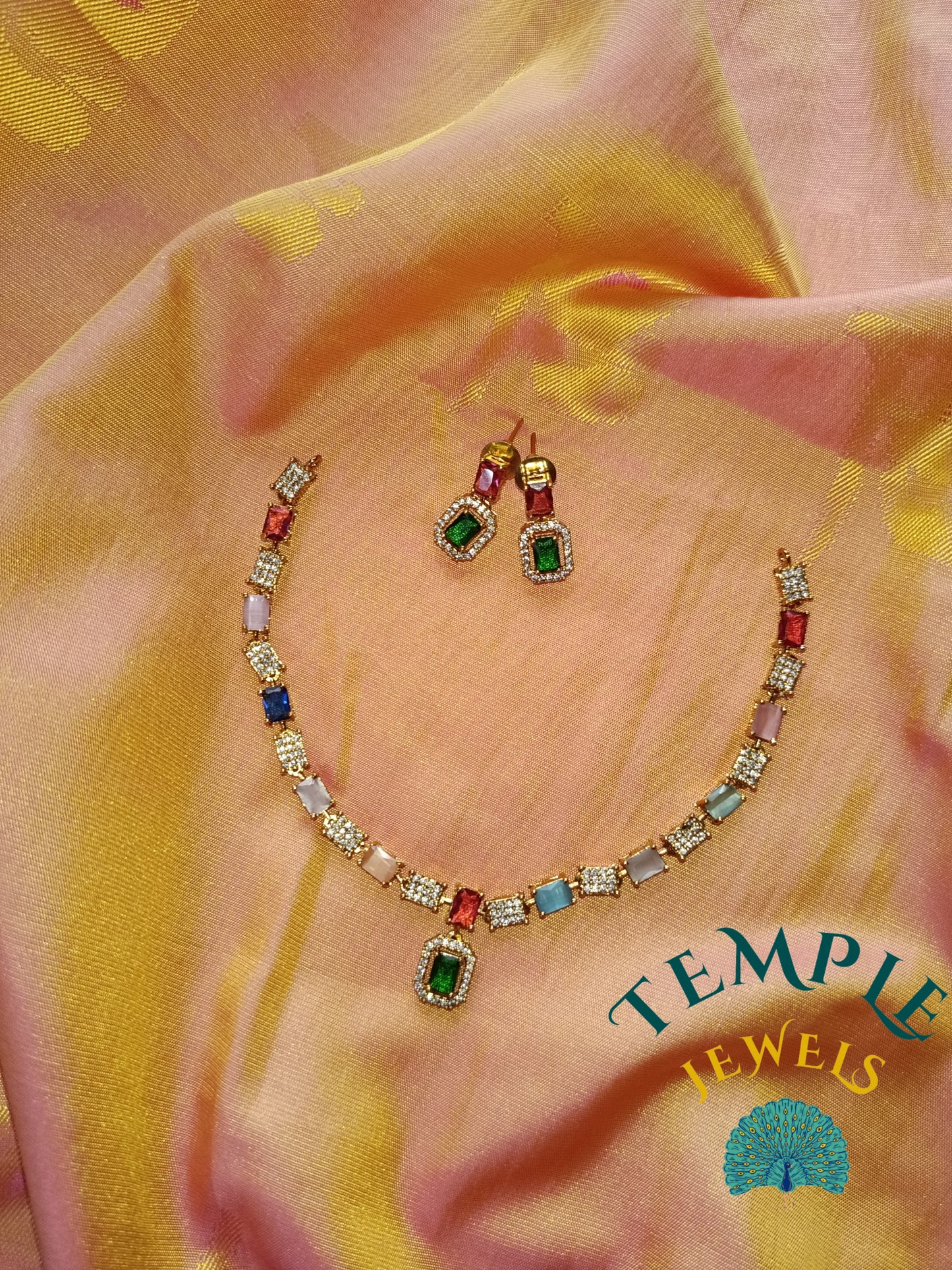 Premium Necklace American Diamond -AD0001