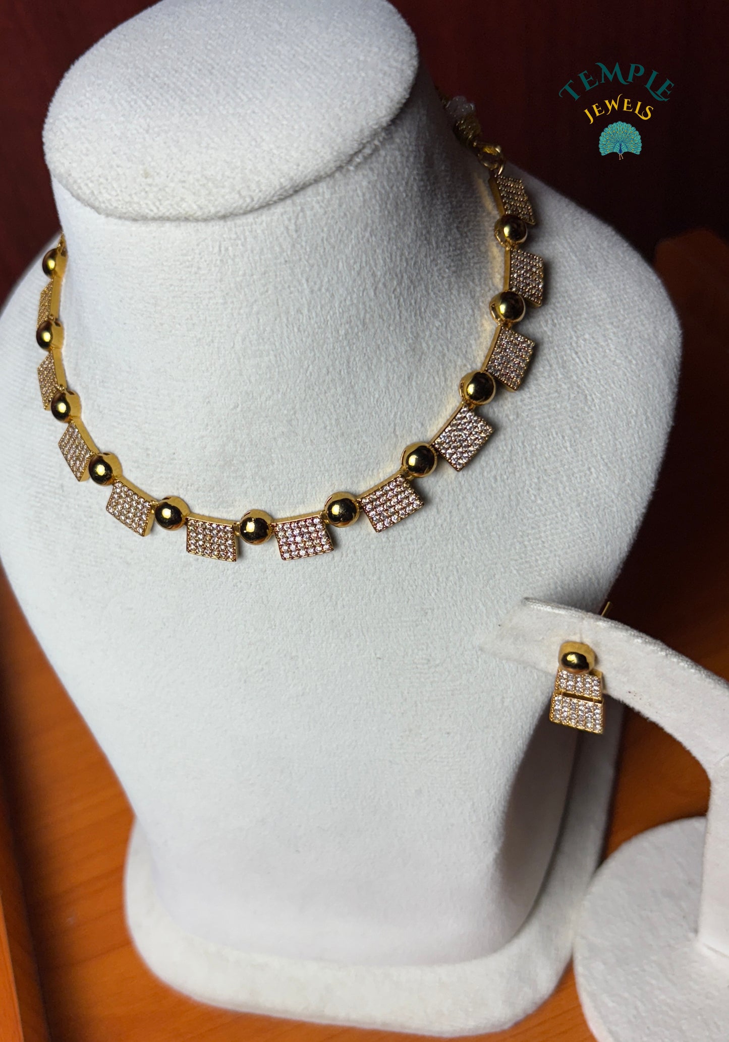 Premium Necklace American Diamond -AD0017