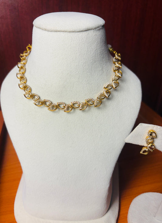 Premium Necklace American Diamond -AD0013