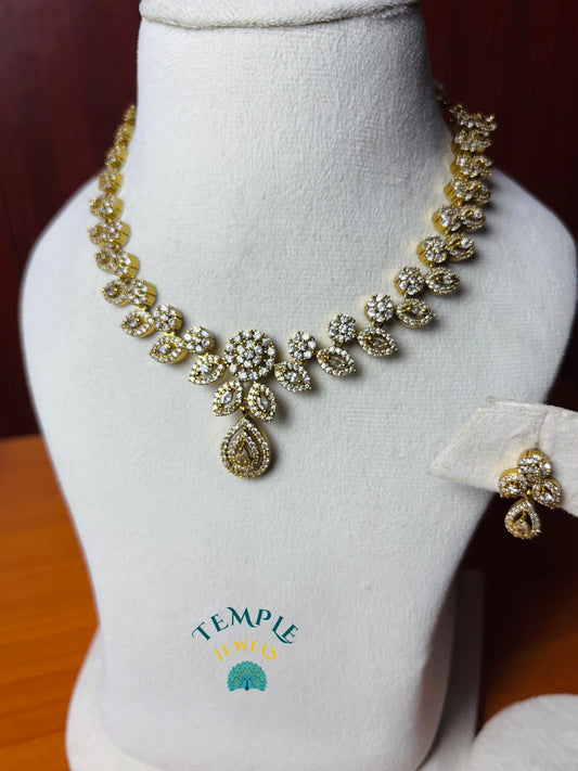Premium Necklace American Diamond -AD0007