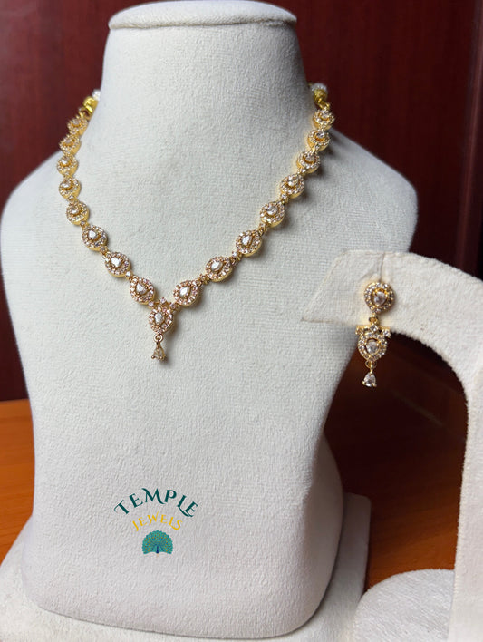 Premium Necklace American Diamond -AD0018