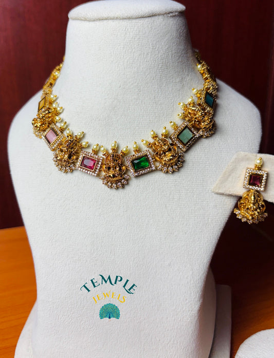 Premium Necklace American Diamond -AD0011