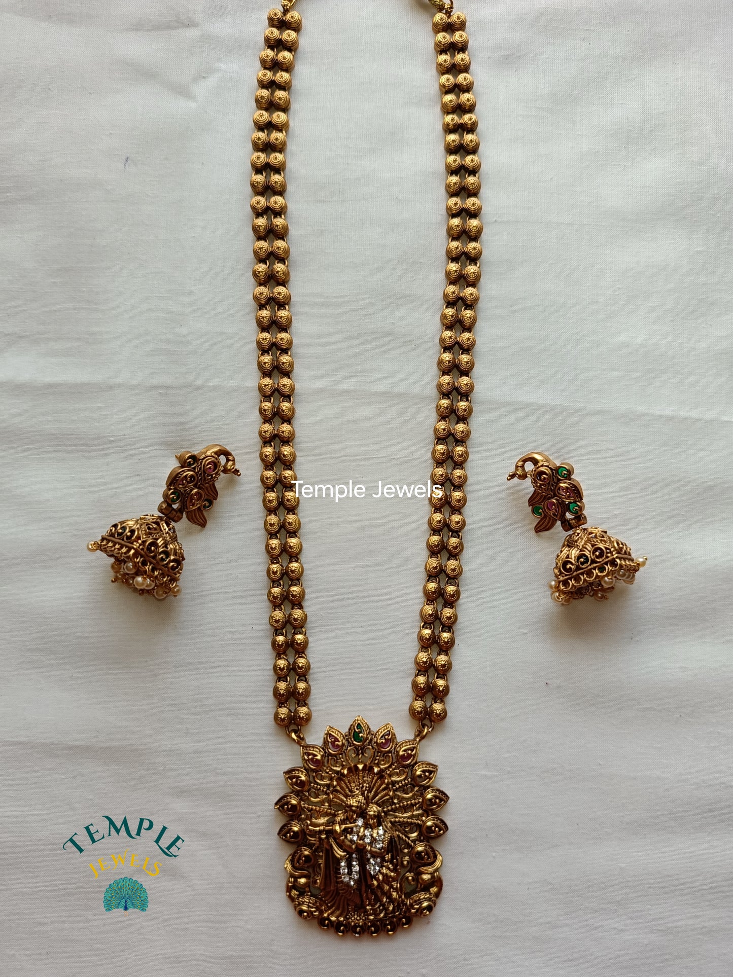 Krishna Radhe Pendant Maala - MAL2409001