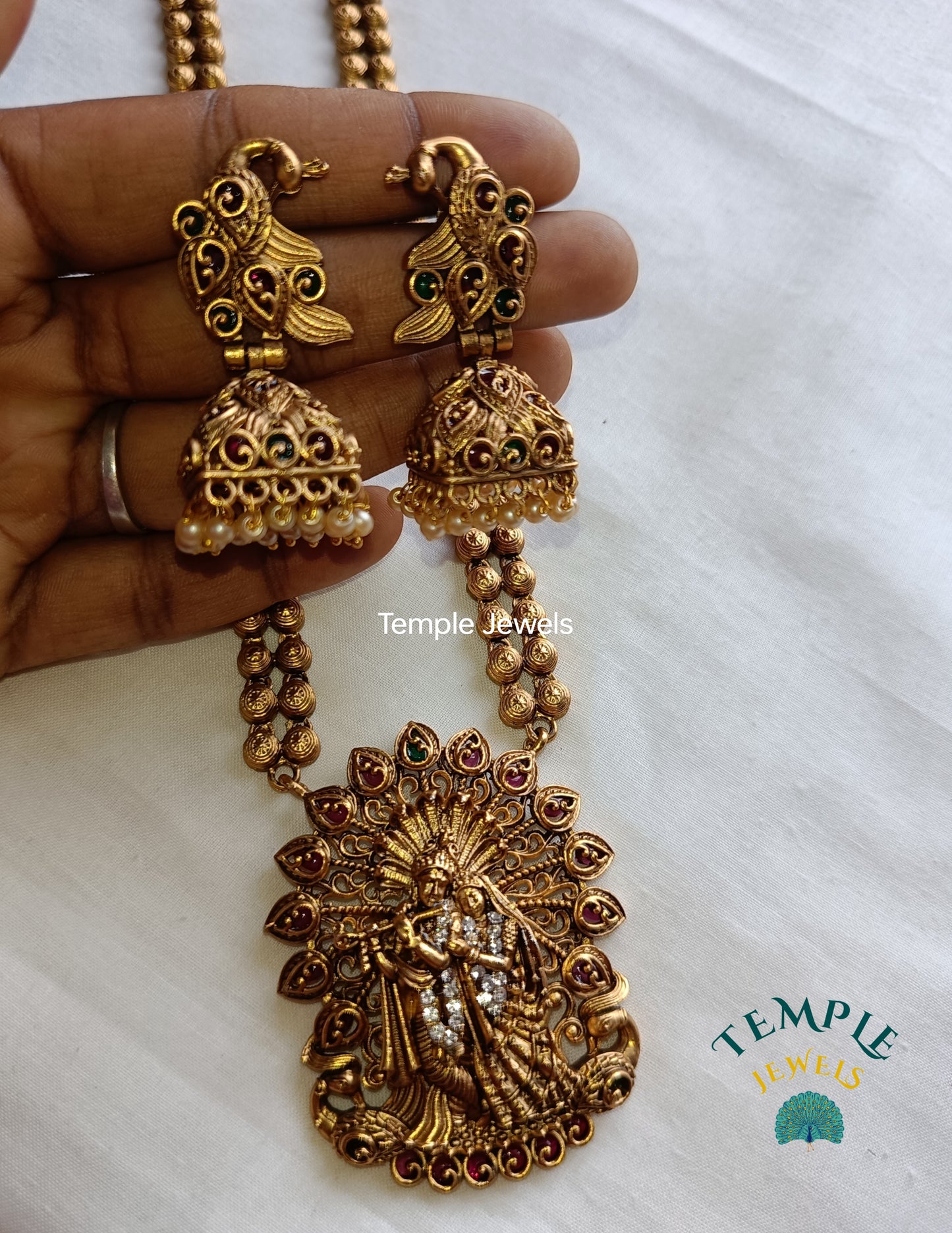 Krishna Radhe Pendant Maala - MAL2409001